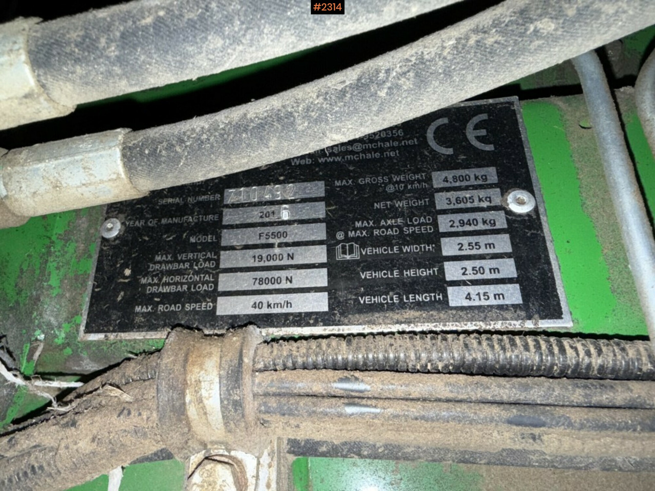 Baler McHale F5500 - Техника для сенозаготовки: фото 5 Baler McHale F5500 - Техника для сенозаготовки: фото 5