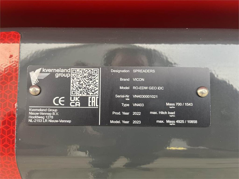 Kverneland RO-EDW GEO SPREAD 1875 - Разбрасыватель удобрений: фото 5 Kverneland RO-EDW GEO SPREAD 1875 - Разбрасыватель удобрений: фото 5