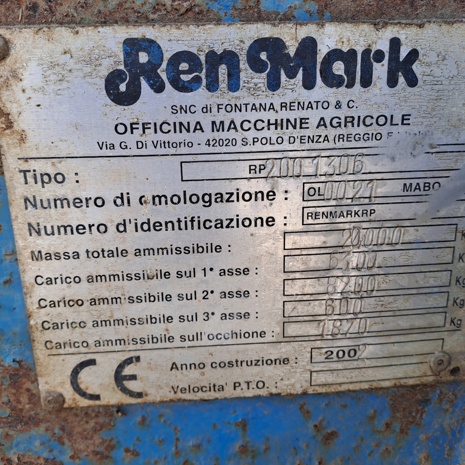 SPANDILETAME REN MARK - Навозоразбрасыватель: фото 3 SPANDILETAME REN MARK - Навозоразбрасыватель: фото 3