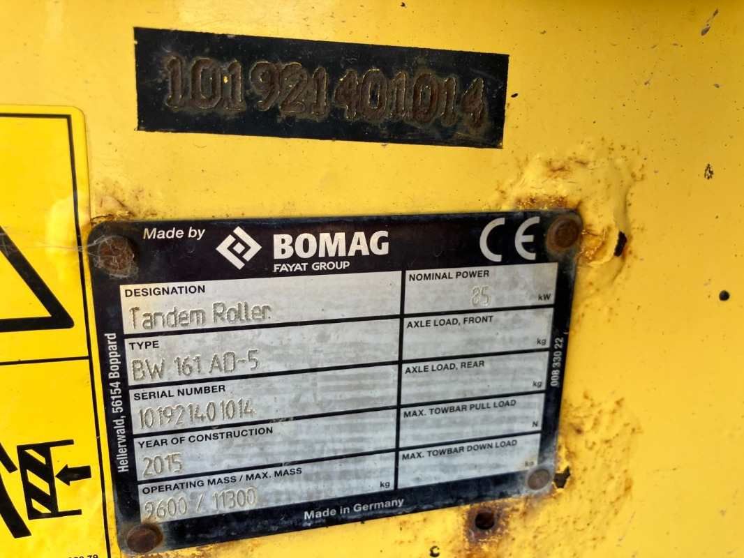 BOMAG DE BW 161 AD-5 Stage IIIb/Tier 4i - Дорожный каток: фото 2 BOMAG DE BW 161 AD-5 Stage IIIb/Tier 4i - Дорожный каток: фото 2