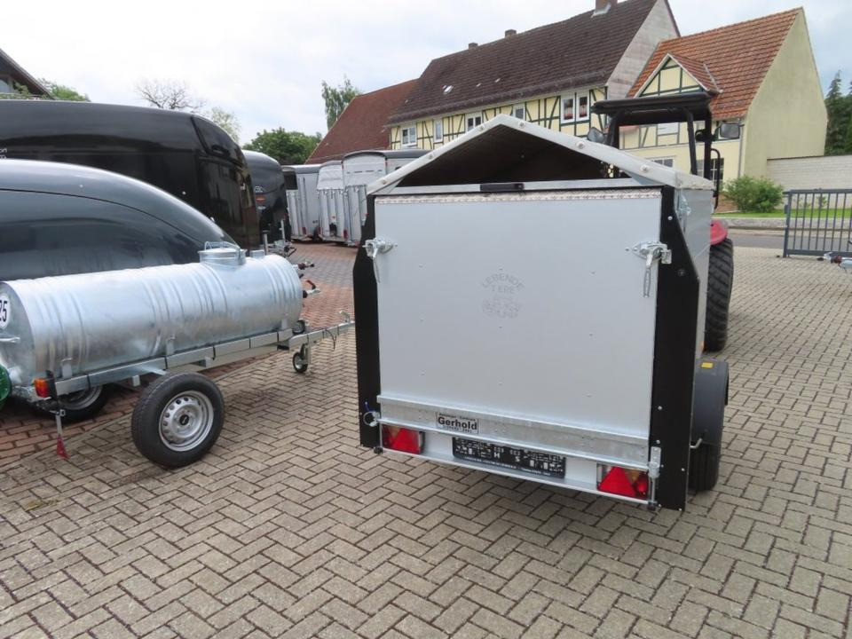 Прицеп для перевозки животных TPV  Kleinviehanhänger 1,0t Flügeltür Viehanhänger Ziegen Schafe: фото 13