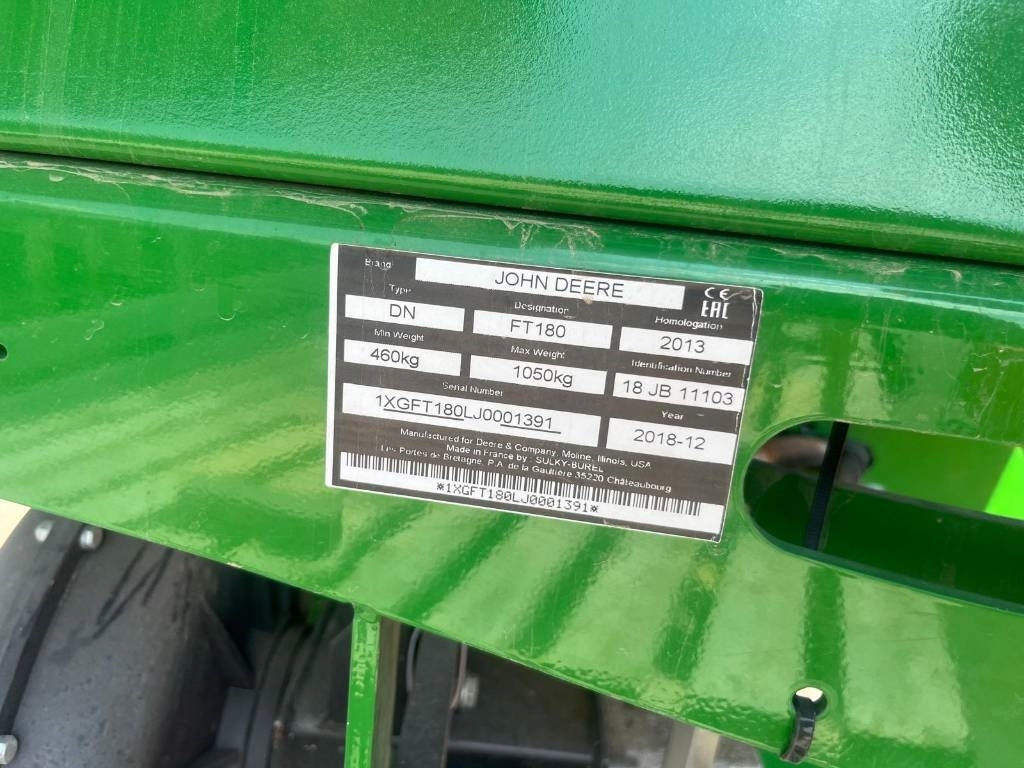 John Deere FT 180 - Разбрасыватель удобрений: фото 4 John Deere FT 180 - Разбрасыватель удобрений: фото 4