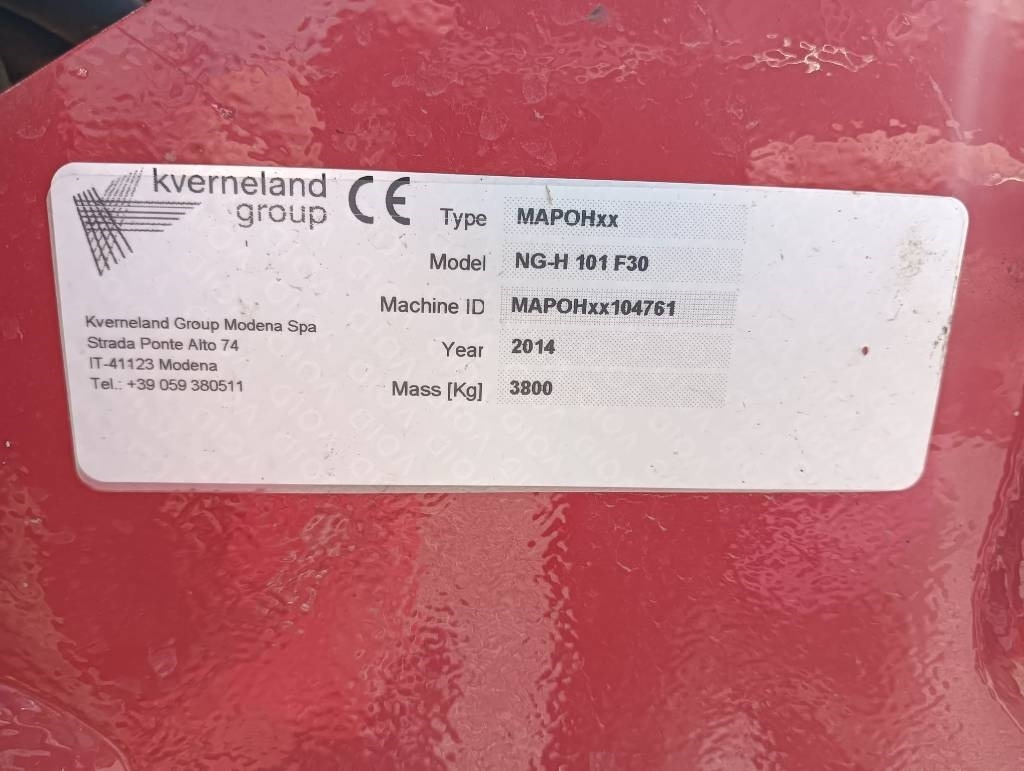 Kverneland NG-H101F30 - Борона: фото 3 Kverneland NG-H101F30 - Борона: фото 3