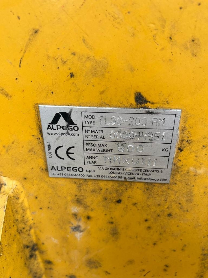 Alpego TL33 200 - Сельскохозяйственная техника: фото 3 Alpego TL33 200 - Сельскохозяйственная техника: фото 3