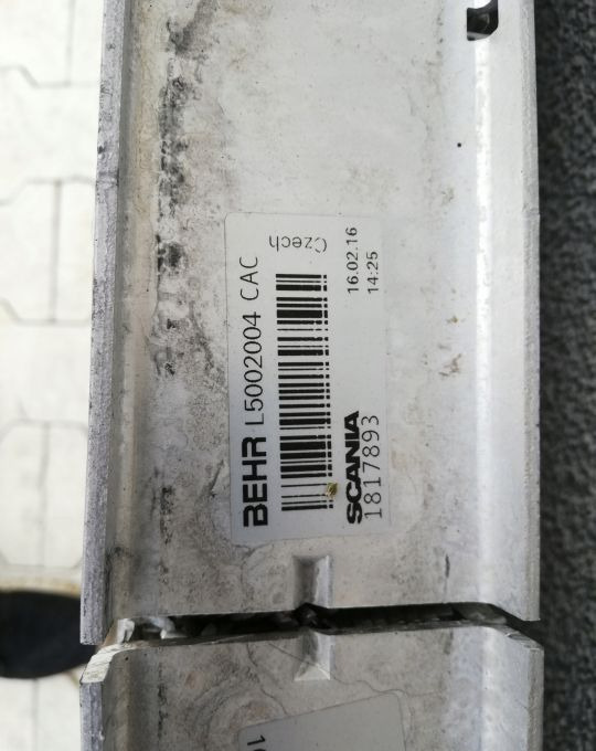 CHŁODNICA POWIETRZA INTERCOOLER SCANIA CP 1817893 - Интеркулер: фото 3 CHŁODNICA POWIETRZA INTERCOOLER SCANIA CP 1817893 - Интеркулер: фото 3