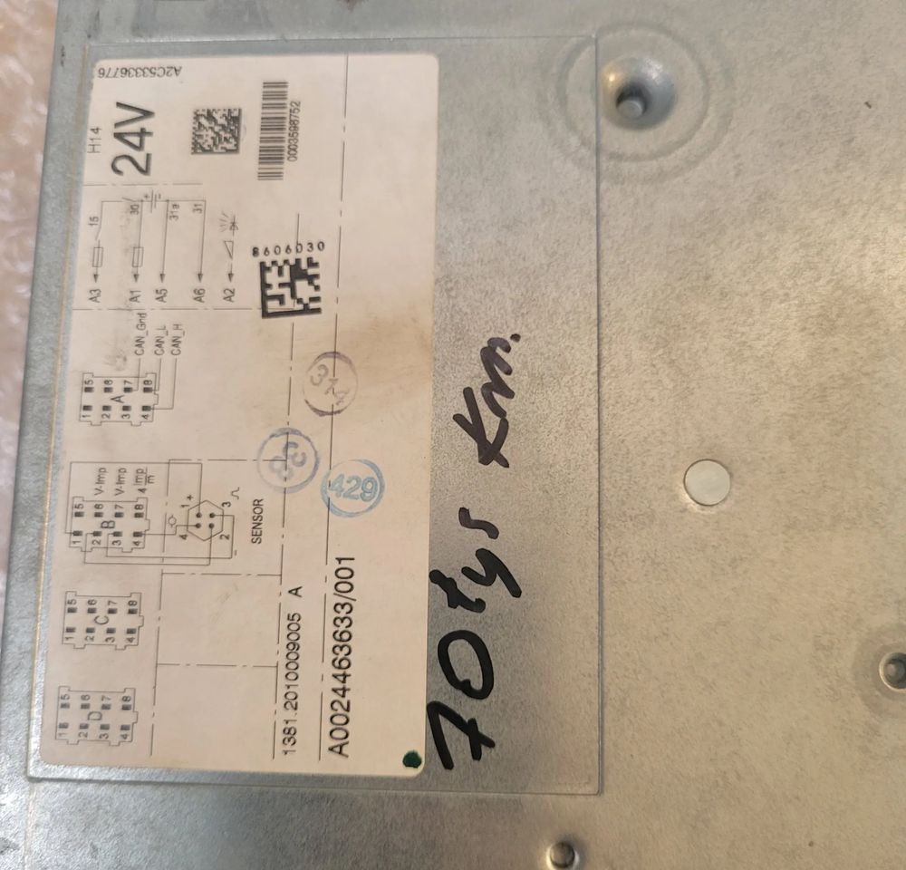 TACHOGRAF MERCEDES ACTROS A0024463633 R.2.1 - Тахограф для Грузовиков: фото 2 TACHOGRAF MERCEDES ACTROS A0024463633 R.2.1 - Тахограф для Грузовиков: фото 2