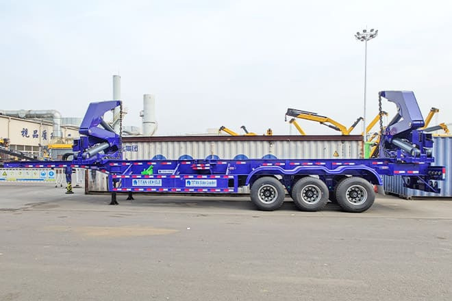 XCMG 40Ft Shipping Container Side Loader for Sale in Argentina - Полуприцеп-контейнеровоз/ Сменный кузов: фото 1 XCMG 40Ft Shipping Container Side Loader for Sale in Argentina - Полуприцеп-контейнеровоз/ Сменный кузов: фото 1