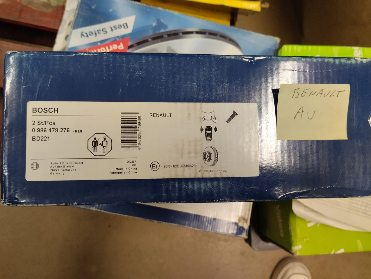 Lot de DISQUES FREIN AVANT - Тормозной диск: фото 1 Lot de DISQUES FREIN AVANT - Тормозной диск: фото 1