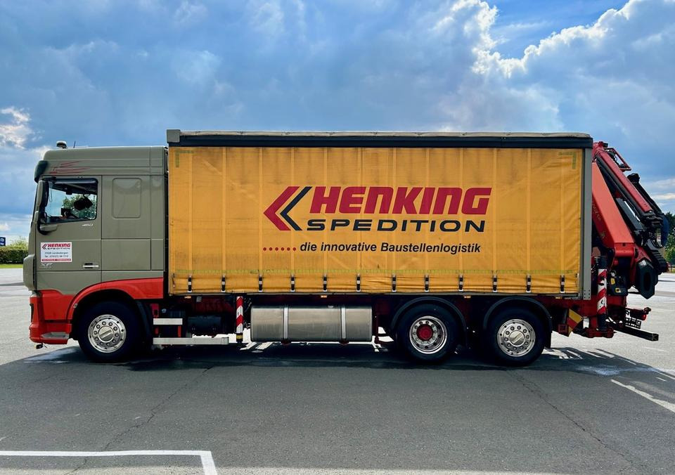 DAF DAF XF 460 FAN + PALFINGER + 16mtr + Lenkachse + EURO 6 - Тентованный грузовик, Автоманипулятор: фото 3 DAF DAF XF 460 FAN + PALFINGER + 16mtr + Lenkachse + EURO 6 - Тентованный грузовик, Автоманипулятор: фото 3