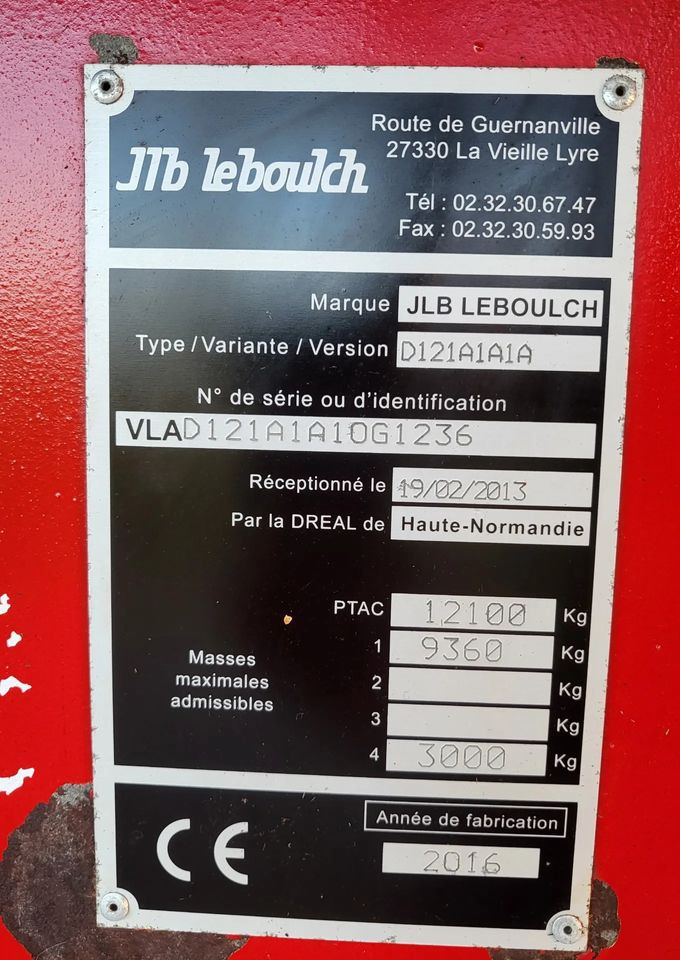 Leboulch HVS 51S12 - Навозоразбрасыватель: фото 5 Leboulch HVS 51S12 - Навозоразбрасыватель: фото 5