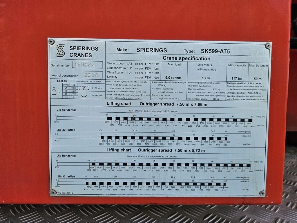Spierings AT5 - 599 - Быстромонтируемый башенный кран: фото 4 Spierings AT5 - 599 - Быстромонтируемый башенный кран: фото 4