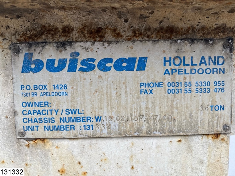 Buiscar HD36 10ft, 20ft, 30ft, 36.000KG - Полуприцеп-контейнеровоз/ Сменный кузов: фото 5 Buiscar HD36 10ft, 20ft, 30ft, 36.000KG - Полуприцеп-контейнеровоз/ Сменный кузов: фото 5