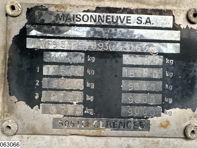 MAISONNEUVE Food 32.700 liter, 5 comp - Полуприцеп-цистерна: фото 4 MAISONNEUVE Food 32.700 liter, 5 comp - Полуприцеп-цистерна: фото 4