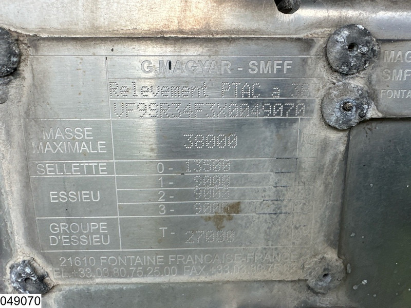 Magyar Chemie 32550 Liter, 1 Comp - Полуприцеп-цистерна: фото 2 Magyar Chemie 32550 Liter, 1 Comp - Полуприцеп-цистерна: фото 2