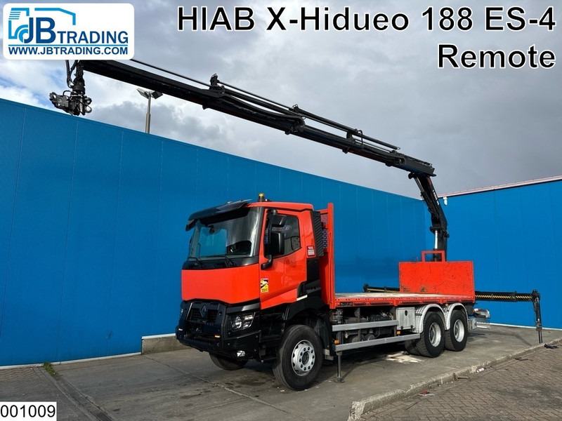Renault C 380 6x4, EURO 6, Hiab, Remote - Грузовик бортовой/ Платформа, Автоманипулятор: фото 1 Renault C 380 6x4, EURO 6, Hiab, Remote - Грузовик бортовой/ Платформа, Автоманипулятор: фото 1