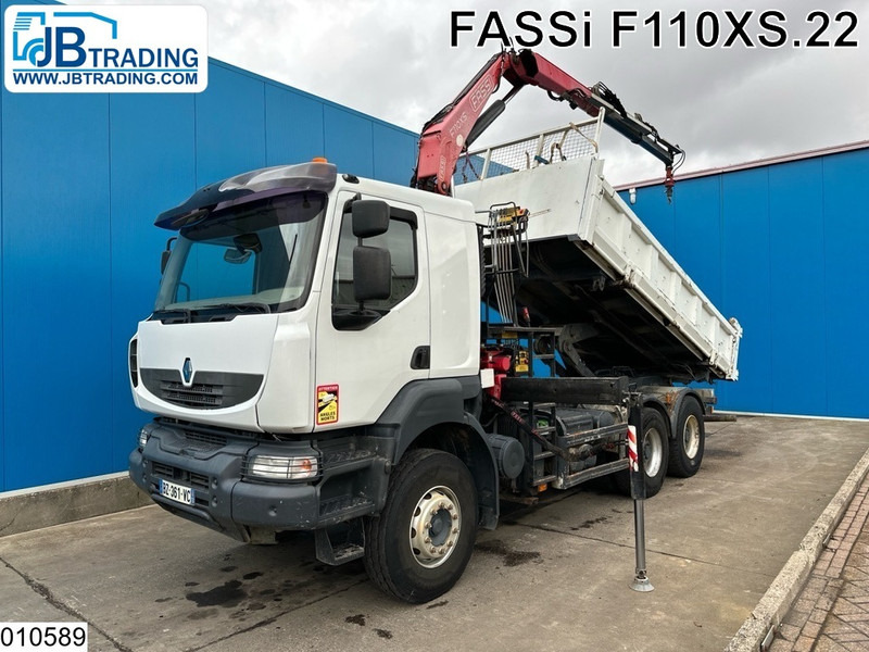 Renault Kerax 430 Dxi 6x4, EURO 5, Leaf spring suspension, Fassi - Самосвал, Автоманипулятор: фото 1 Renault Kerax 430 Dxi 6x4, EURO 5, Leaf spring suspension, Fassi - Самосвал, Автоманипулятор: фото 1