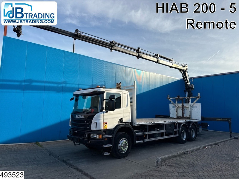 Scania P 410 6x4, EURO 6, Hiab, Remote, Retarder - Грузовик бортовой/ Платформа, Автоманипулятор: фото 1 Scania P 410 6x4, EURO 6, Hiab, Remote, Retarder - Грузовик бортовой/ Платформа, Автоманипулятор: фото 1