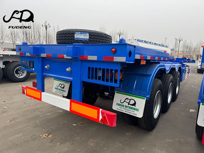 Шасси полуприцеп для транспортировки контейнеров FUDENG Customized 40ft 45ft Shipping Container Trailer: фото 6 Шасси полуприцеп для транспортировки контейнеров FUDENG Customized 40ft 45ft Shipping Container Trailer: фото 6