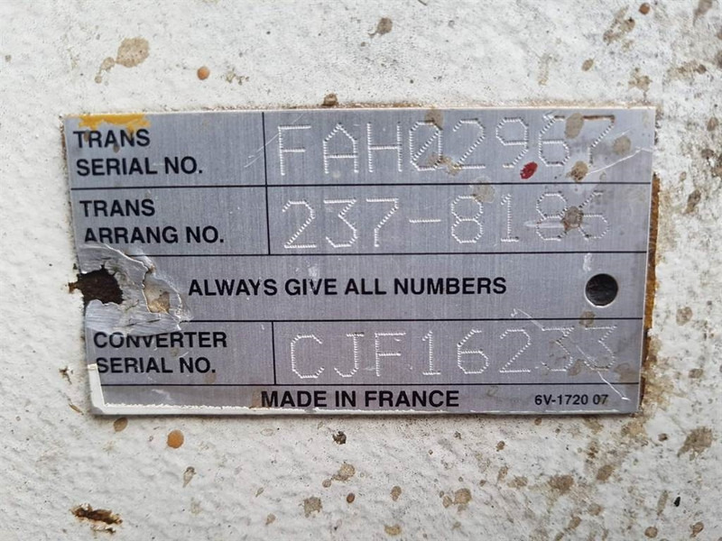 Коробка передач и запчасти для Строительной техники Cat 950H-237-8186-Transmission/Getriebe/Transmissiebak: фото 6