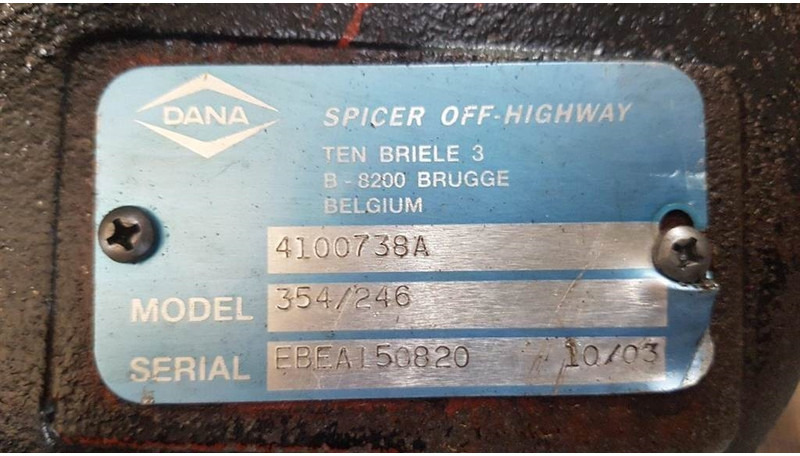 Коробка передач и запчасти для Строительной техники DANA Spicer 354 / 246 - Ahlmann AZ 150 - Transmiss: фото 8
