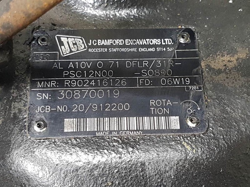 JCB 416 HT-20/912200-Rexroth ALA10VO71DFLR/31R-Pump - Гидравлика для Строительной техники: фото 5 JCB 416 HT-20/912200-Rexroth ALA10VO71DFLR/31R-Pump - Гидравлика для Строительной техники: фото 5