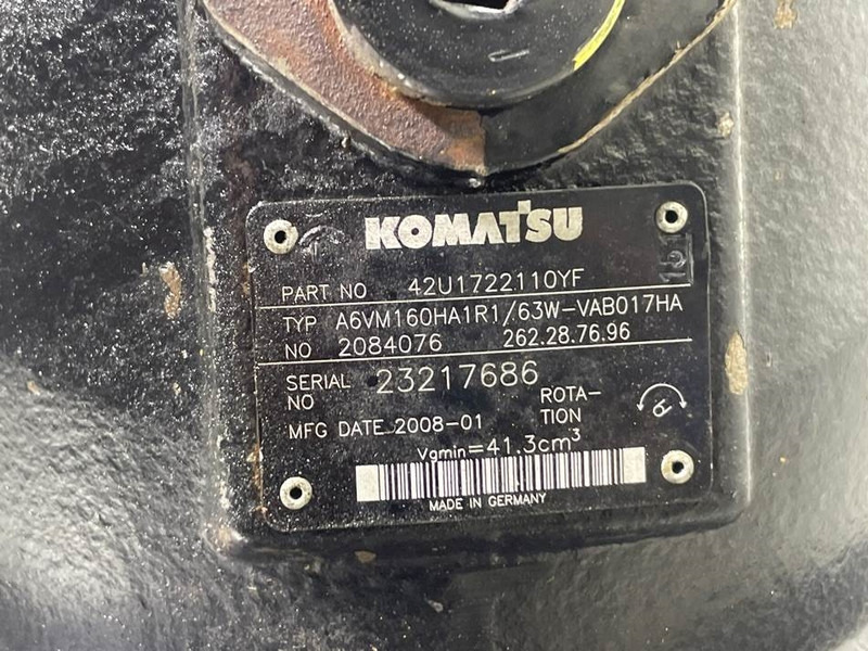 Гидравлика для Строительной техники Komatsu WA80-Rexroth A6VM160HA1R1/63W-Drive motor/Rijmotor: фото 10 Гидравлика для Строительной техники Komatsu WA80-Rexroth A6VM160HA1R1/63W-Drive motor/Rijmotor: фото 10