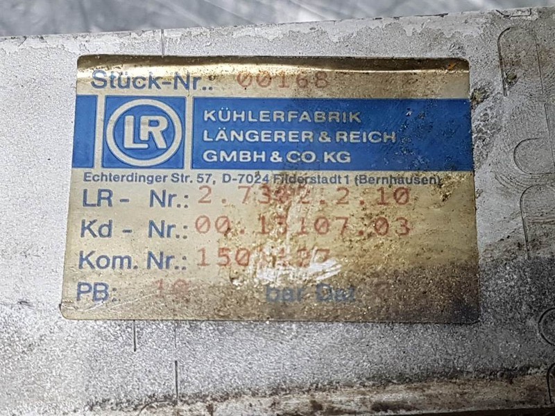 Kramer 312SL-Längerer & Reich 2.7302.2.10-Oil cooler - Гидравлика для Строительной техники: фото 3 Kramer 312SL-Längerer & Reich 2.7302.2.10-Oil cooler - Гидравлика для Строительной техники: фото 3