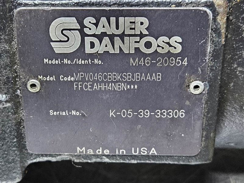 Гидравлика для Строительной техники Sauer Danfoss MPV046CBBK-M46-20954-Drive pump/Fahrpumpe/Rijpomp: фото 7