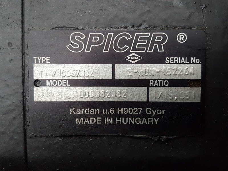 Новый Ось и запчасти для Строительной техники WACKER NEUSON -Spicer Dana 111/10067352-Axle/Achse/As: фото 6