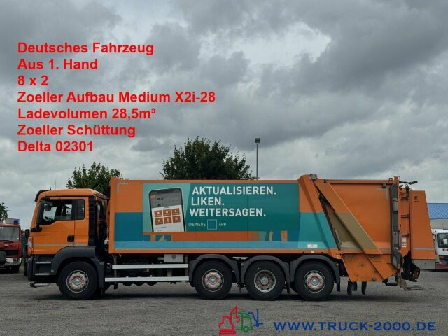 MAN TGS 35.360 8x2 Zoeller 29m³ Medium Schüttung 1.3 - Мусоровоз: фото 1 MAN TGS 35.360 8x2 Zoeller 29m³ Medium Schüttung 1.3 - Мусоровоз: фото 1