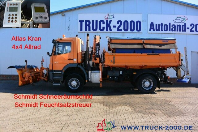 Mercedes-Benz 1829 4x4 Kran Winter Schneeschild Salzstreuer - Самосвал, Автоманипулятор: фото 1 Mercedes-Benz 1829 4x4 Kran Winter Schneeschild Salzstreuer - Самосвал, Автоманипулятор: фото 1