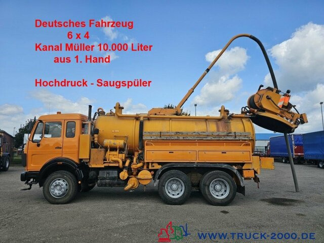 Mercedes-Benz SK 2222 6x4 Kanal Müller Hochdruck Saugspüler - Ассенизатор: фото 1 Mercedes-Benz SK 2222 6x4 Kanal Müller Hochdruck Saugspüler - Ассенизатор: фото 1