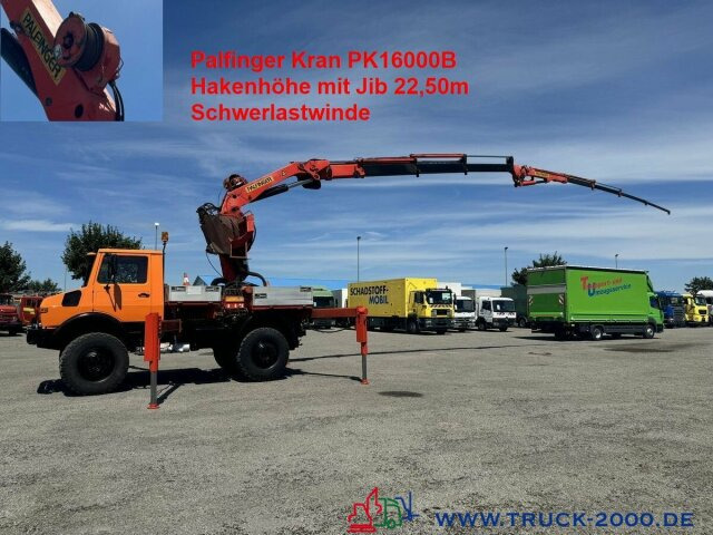 Unimog U1700 Kran PK16000 + Jib Höhe 22,50m + Winde - Автоманипулятор: фото 1 Unimog U1700 Kran PK16000 + Jib Höhe 22,50m + Winde - Автоманипулятор: фото 1