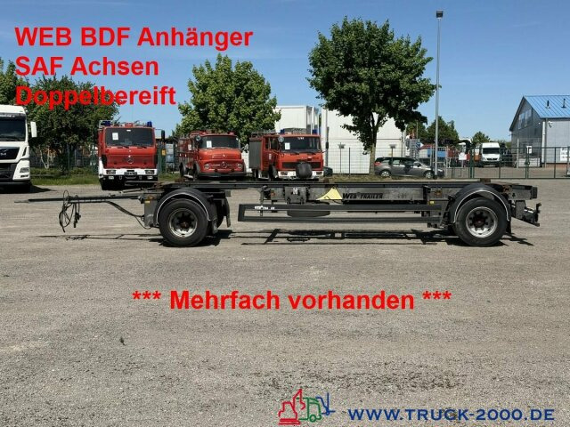 Web-Trailer 18 Box Carrier - Luft - SAF Achsen - Прицеп-контейнеровоз/ Сменный кузов: фото 1 Web-Trailer 18 Box Carrier - Luft - SAF Achsen - Прицеп-контейнеровоз/ Сменный кузов: фото 1
