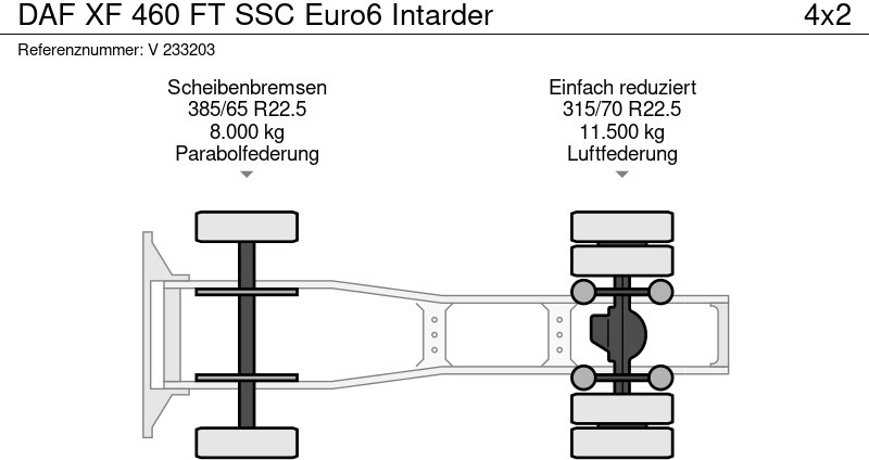 Тягач DAF XF 460 FT SSC Euro6 Intarder: фото 12 Тягач DAF XF 460 FT SSC Euro6 Intarder: фото 12