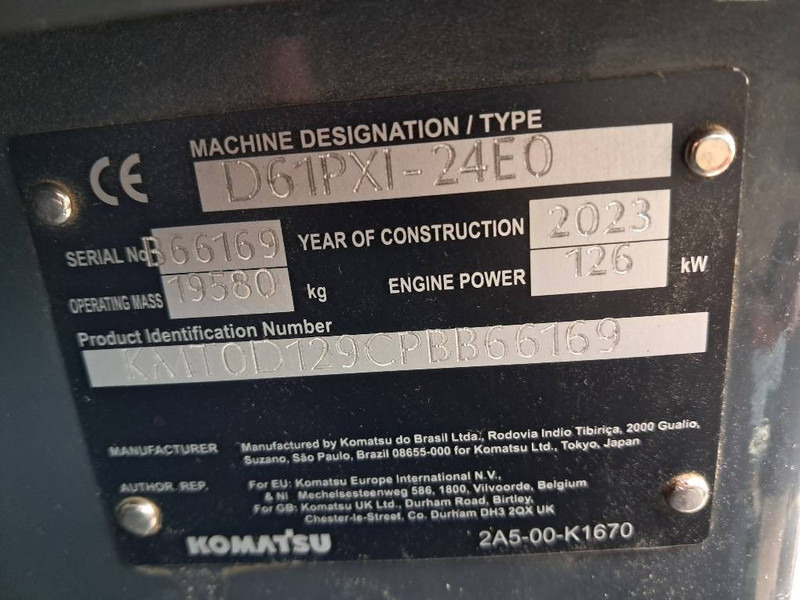 Бульдозер Komatsu D61PXI-24E0: фото 15