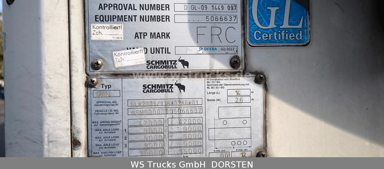 Schmitz Cargobull SKO 24 Kühlauflieger | Rohrbahn Vector 1850Mt - Полуприцеп-фургон: фото 3 Schmitz Cargobull SKO 24 Kühlauflieger | Rohrbahn Vector 1850Mt - Полуприцеп-фургон: фото 3