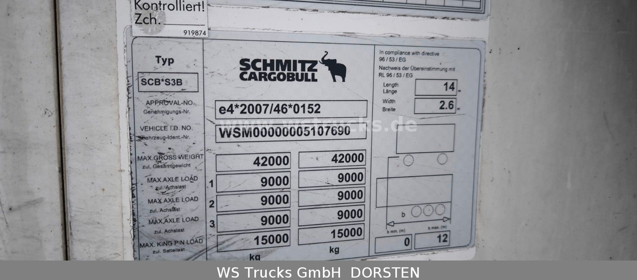 Schmitz Cargobull SKO 24 Kühlauflieger | Rohrbahn Vector 1950Mt - Полуприцеп-фургон: фото 3 Schmitz Cargobull SKO 24 Kühlauflieger | Rohrbahn Vector 1950Mt - Полуприцеп-фургон: фото 3