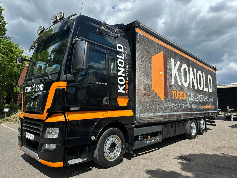 MAN TGX 26.540 FNLL Pritsche / Plane Festaufbau Jumbo MEGA - Тентованный грузовик: фото 1 MAN TGX 26.540 FNLL Pritsche / Plane Festaufbau Jumbo MEGA - Тентованный грузовик: фото 1