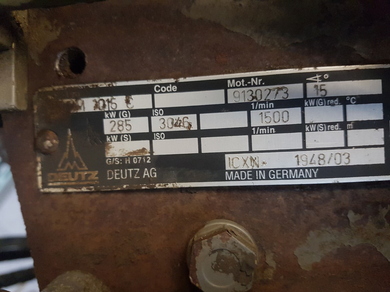 Deutz BF6M1015C USED - Строительная техника: фото 5 Deutz BF6M1015C USED - Строительная техника: фото 5