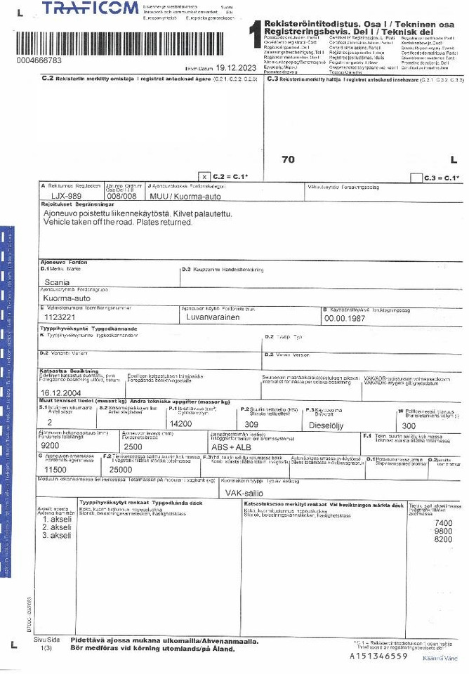 Scania R 142  в лизинг Scania R 142: фото 30