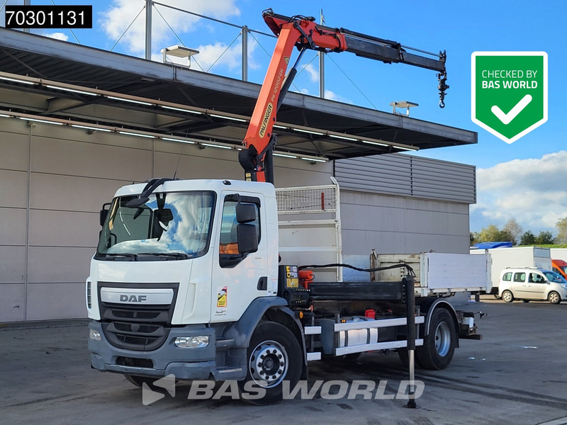 DAF LF 310 4X2 Palfinger PK12002 EH Kran Crane 7m3 tipper Automatic Euro 6 - Самосвал, Автоманипулятор: фото 1 DAF LF 310 4X2 Palfinger PK12002 EH Kran Crane 7m3 tipper Automatic Euro 6 - Самосвал, Автоманипулятор: фото 1