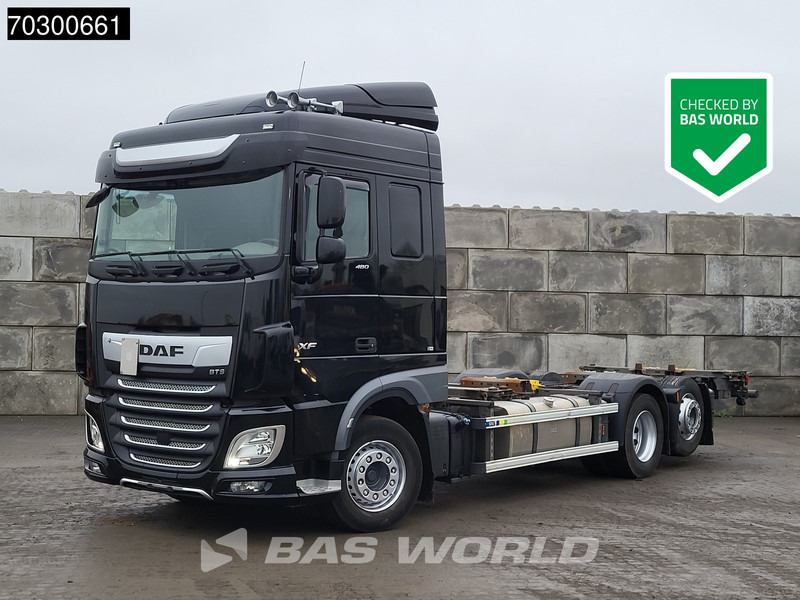 DAF XF 480 XF 6X2 Full Air Retarder Automatic Lift Axle Euro 6 - Грузовик-контейнеровоз/ Сменный кузов: фото 1 DAF XF 480 XF 6X2 Full Air Retarder Automatic Lift Axle Euro 6 - Грузовик-контейнеровоз/ Сменный кузов: фото 1