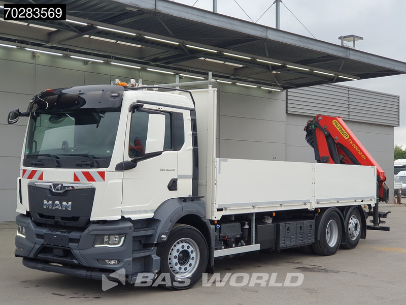 Грузовик бортовой/ Платформа, Автоманипулятор MAN TGS 26.470 6X2 Palfinger PK22002-EH Kran Crane Liftachse Navi Euro 6: фото 8