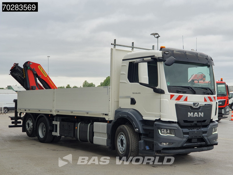 Грузовик бортовой/ Платформа, Автоманипулятор MAN TGS 26.470 6X2 Palfinger PK22002-EH Kran Crane Liftachse Navi Euro 6: фото 10