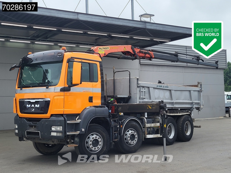 MAN TGS 35.400 8X4 Palfinger PK16001 K Kran Crane Retarder Big-Axle 2-Way tipper Euro 6 - Самосвал, Автоманипулятор: фото 1 MAN TGS 35.400 8X4 Palfinger PK16001 K Kran Crane Retarder Big-Axle 2-Way tipper Euro 6 - Самосвал, Автоманипулятор: фото 1