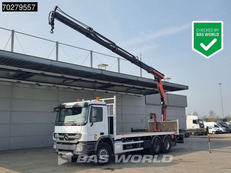 Mercedes-Benz Actros 2641 6X4 Palfinger PK18002-EH Remote Full Steel Euro 5 - Грузовик бортовой/ Платформа, Автоманипулятор: фото 1 Mercedes-Benz Actros 2641 6X4 Palfinger PK18002-EH Remote Full Steel Euro 5 - Грузовик бортовой/ Платформа, Автоманипулятор: фото 1