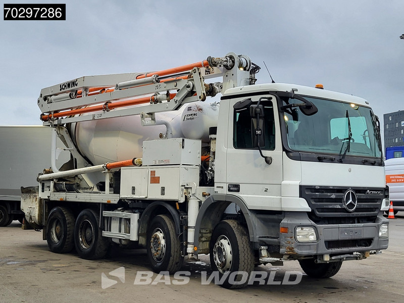 Mercedes-Benz Actros 3241 8X4 21meter Pump + 7m3 Stetter Mixer Steelsuspension Big-Axle Manual Euro 5 - Автобетононасос: фото 3 Mercedes-Benz Actros 3241 8X4 21meter Pump + 7m3 Stetter Mixer Steelsuspension Big-Axle Manual Euro 5 - Автобетононасос: фото 3