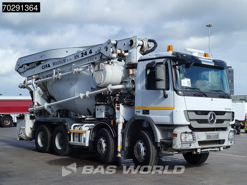 Mercedes-Benz Actros 3241 8X4 Cifa MK24.4Z Pompe+Mixer Retarder 3-Pedals Steelsuspension Big-Axle Euro 5 в лизинг Mercedes-Benz Actros 3241 8X4 Cifa MK24.4Z Pompe+Mixer Retarder 3-Pedals Steelsuspension Big-Axle Euro 5: фото 16
