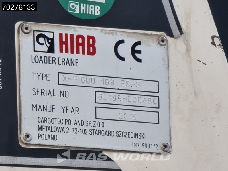 Грузовик бортовой/ Платформа, Автоманипулятор Mercedes-Benz Arocs 2636 6X4 HIAB X-HIDUO 188 ES-S Crane Kran Big axle Euro 6: фото 17